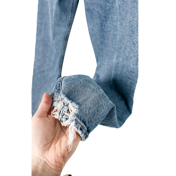 AGOLDE Nico Straight Leg High Rise Slim Denim Jeans size 31 / 10 - Picture 10 of 11